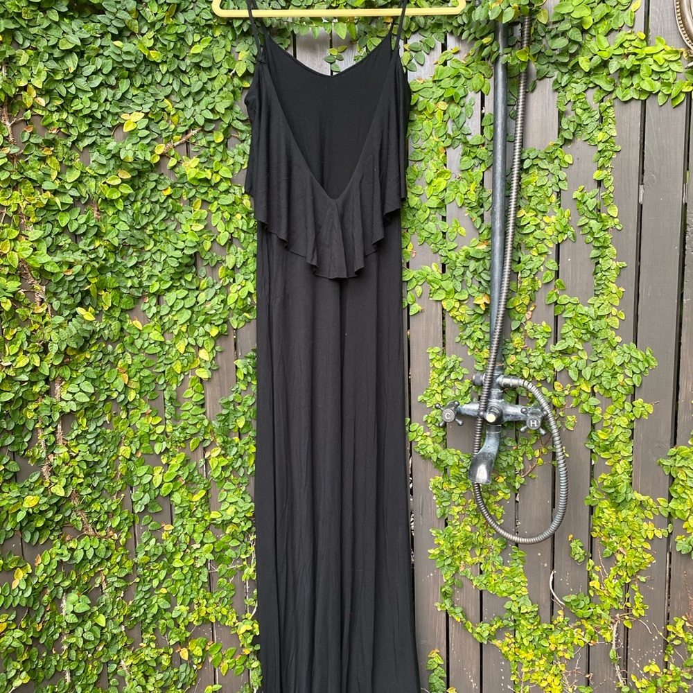 Black maxi dress